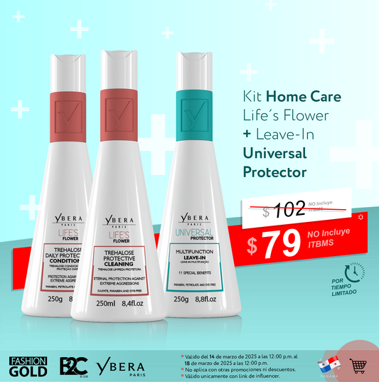 Kit Life´s Flower - Shampoo & Conditioner 250 gr + Universal LeaveIn 250gr