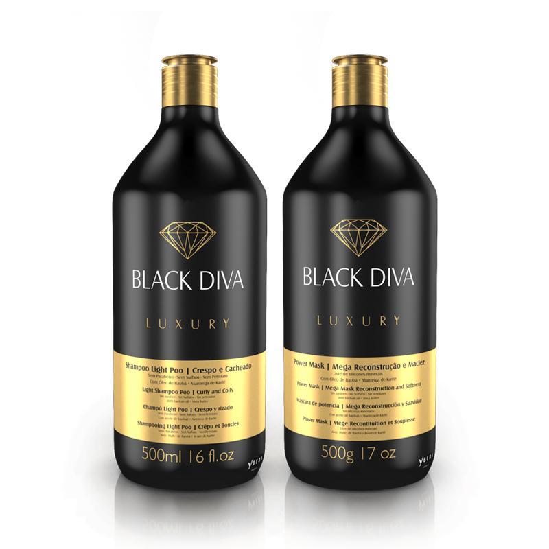 Black Diva Kit (Light Poo + Power Mask) (500ml + 500g)