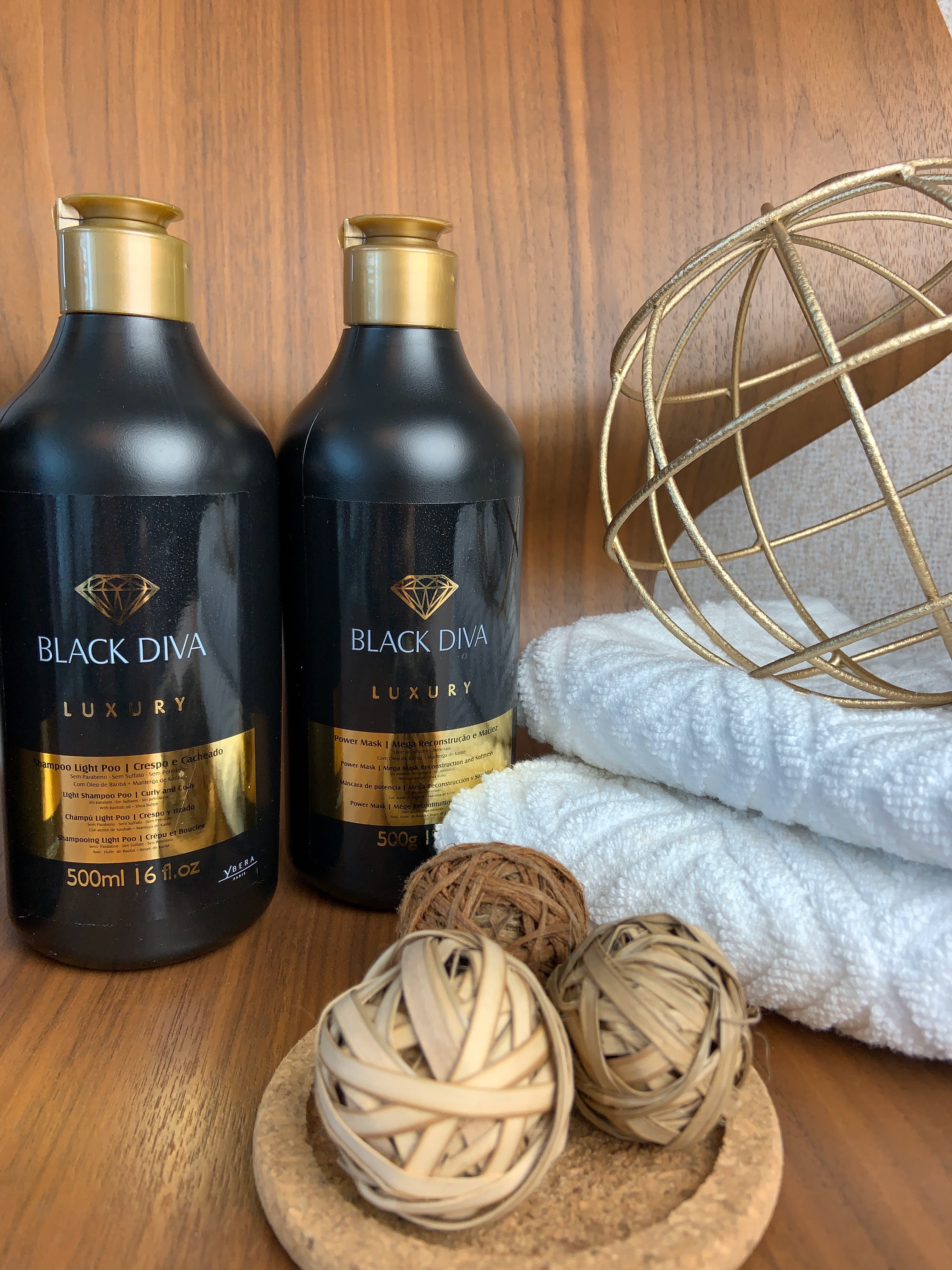 Black Diva Kit (Light Poo + Power Mask) (500ml + 500g)