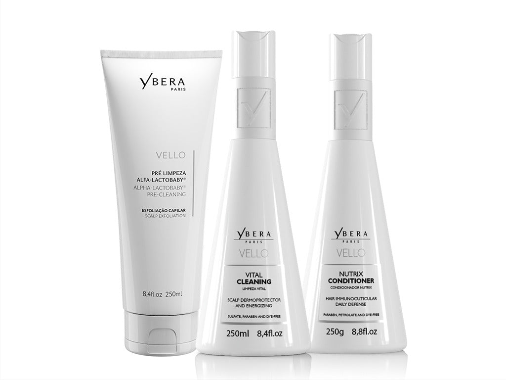 Kit Vello - PreCleaning - Shampoo + Conditioner 250 ml