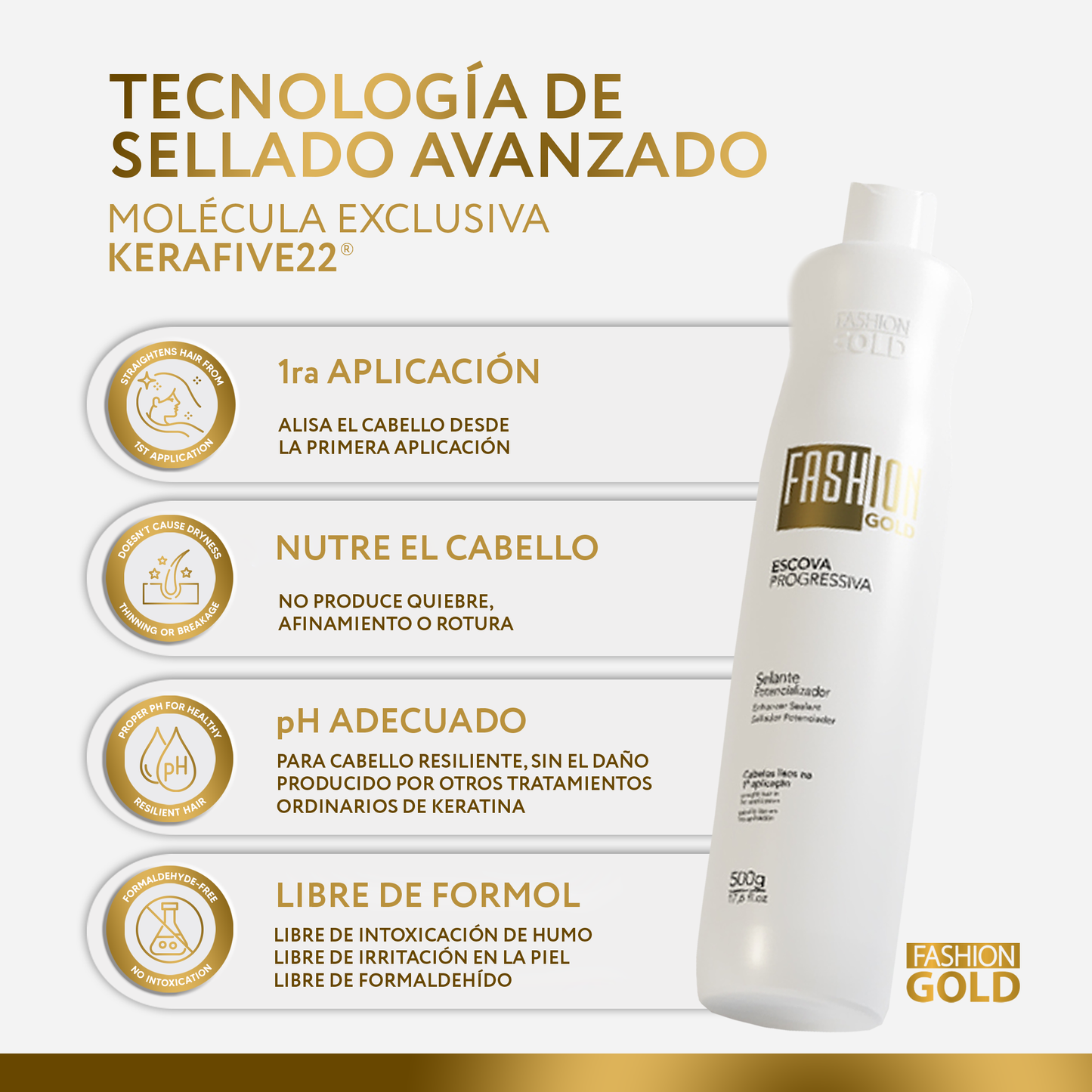 Fashion Gold - Alisado en Casa 300gr