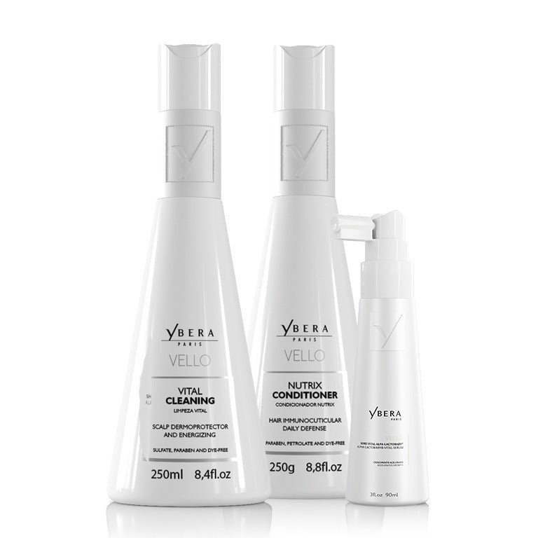Kit Vello - Shampoo + Conditioner 250 ml + Serum 90 ml