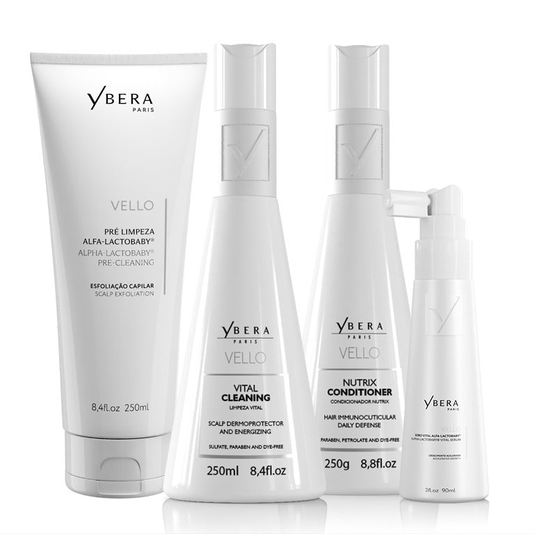 Kit Vello - PreCleaning - Shampoo + Conditioner 250 ml + Serum 90 ml